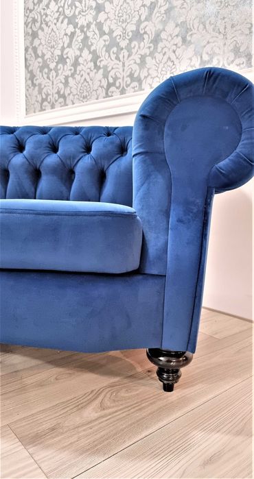 Zestaw wypoczynkowy chesterfield zestaw Milton 3 2 1 Sofy