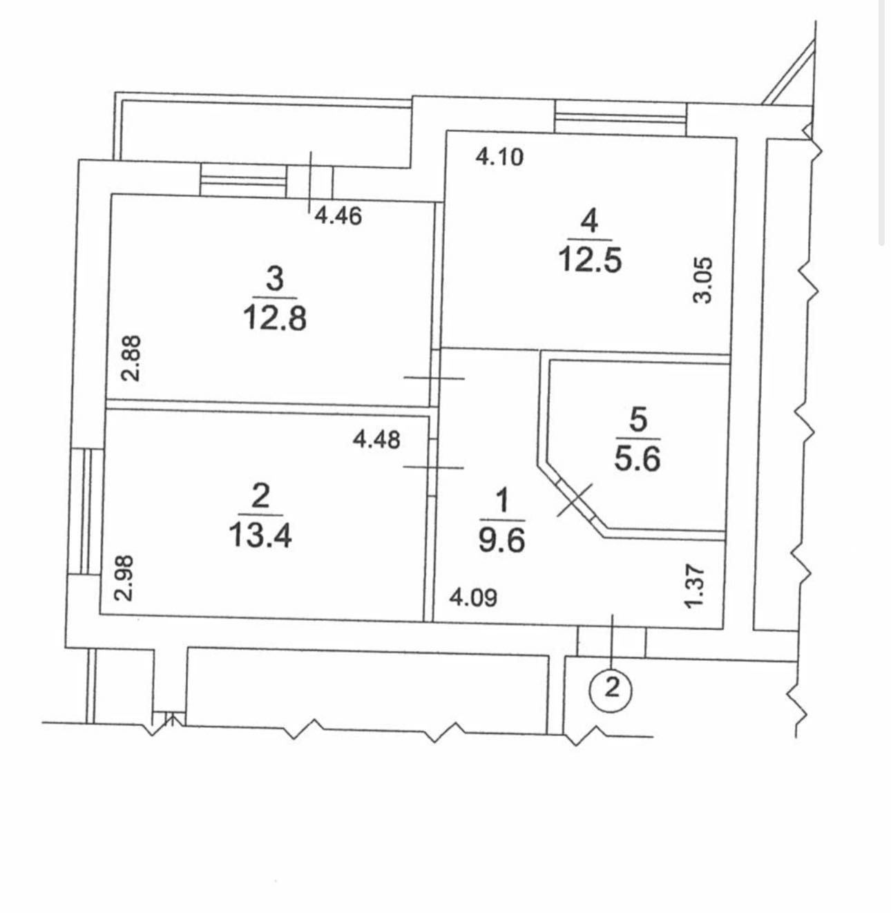 єОселя!Продам 2К/55 м2 в ЖК Family/Гатне