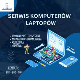 Serwis naprawa laptopów komputerów Darmowa diagnoza