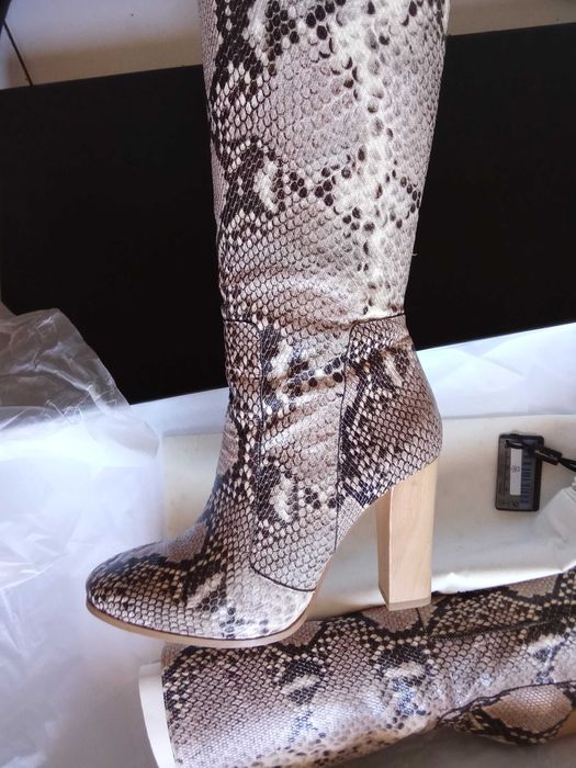 Botas Massimo Dutti Pele Cobra 37