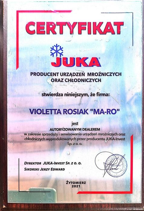 NOWA zamrażarka JUKA 7 kuweciarka lodów lody M300Q konserwator DOSTAWA