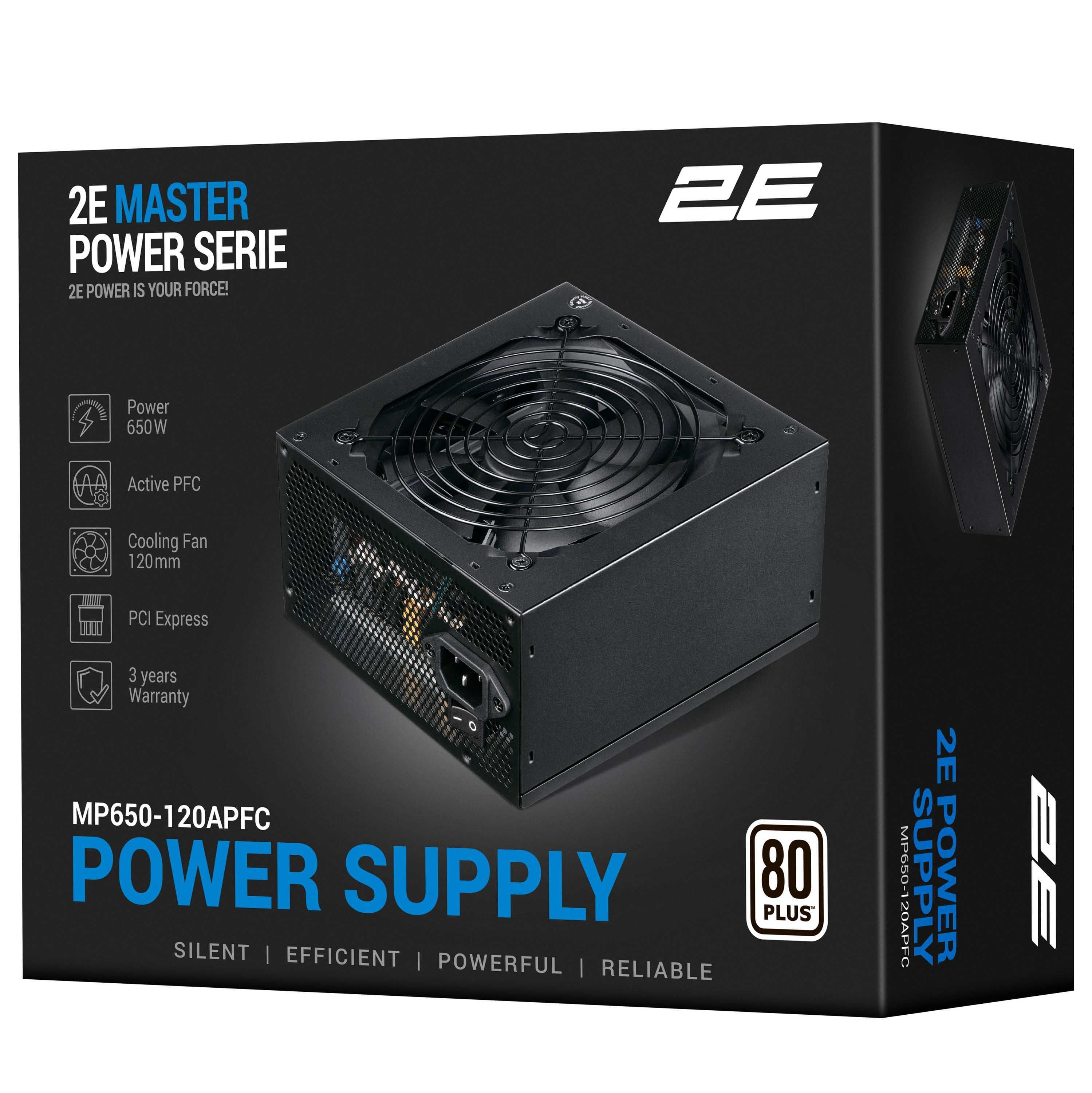 Новый блок питания 2E MASTER POWER 650Вт APFC OPP OVP SCP UVP