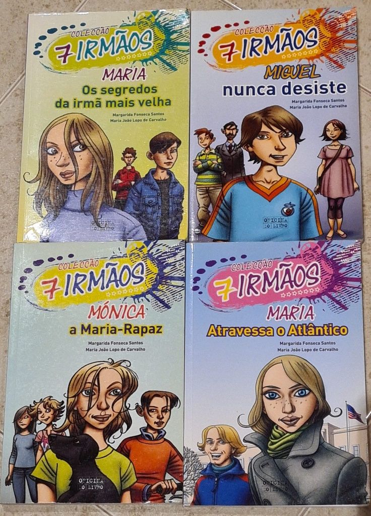 Livros Coleção 7 Irmãos, vol. 1, 2, 3 e 4