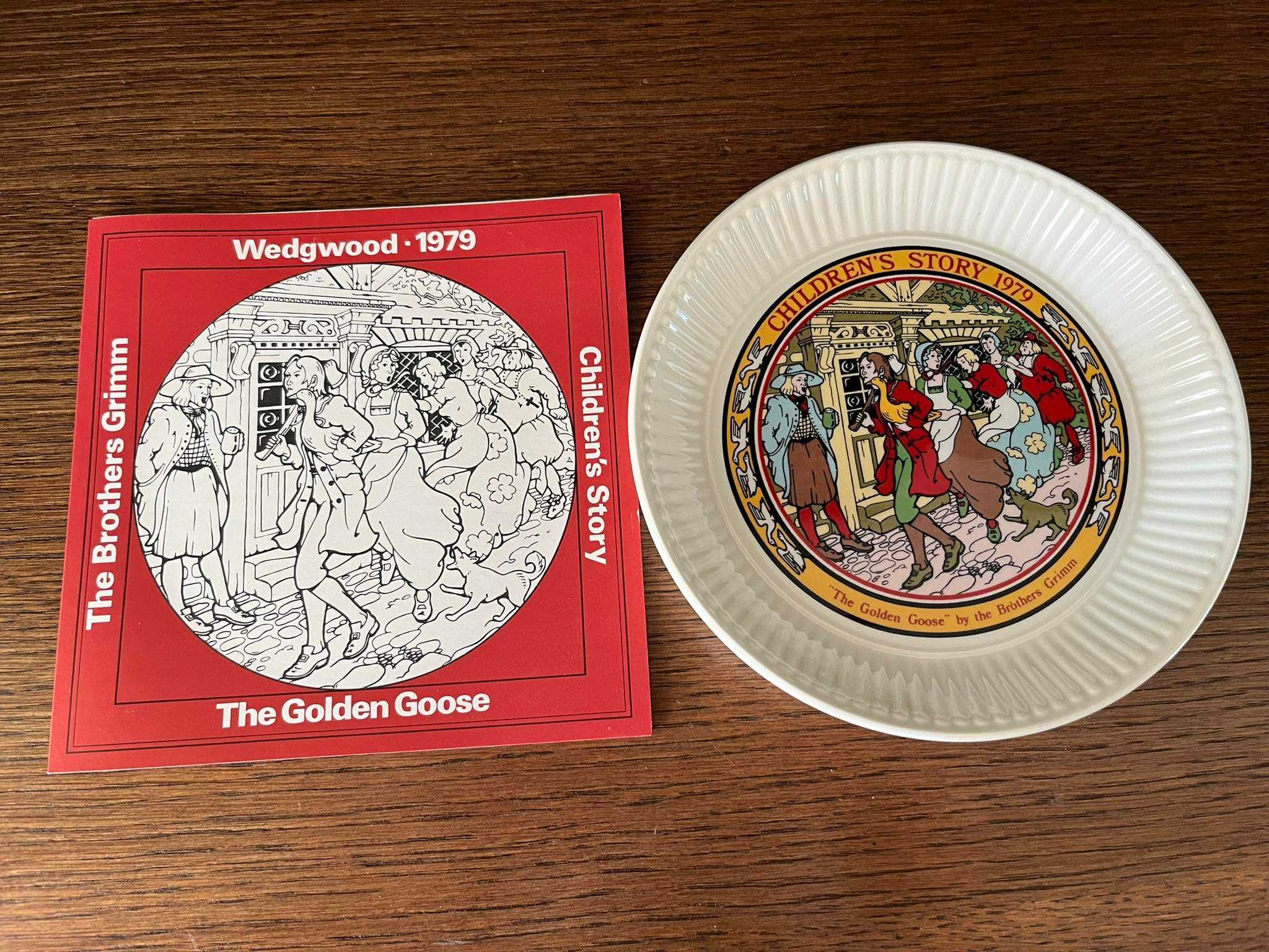 Talerz Wedgwood Children's Story 1979 The Golden Goose Brothers Grimm