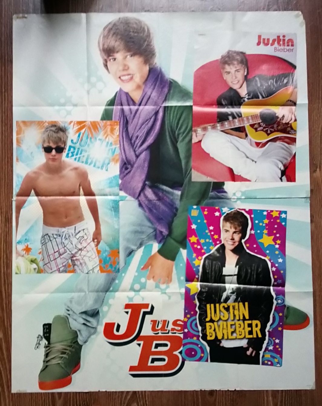 Mega Plakat + 3 zwykłe Justin Bieber