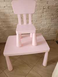 zestaw dla dzieci z Ikea stolik i krzesełko