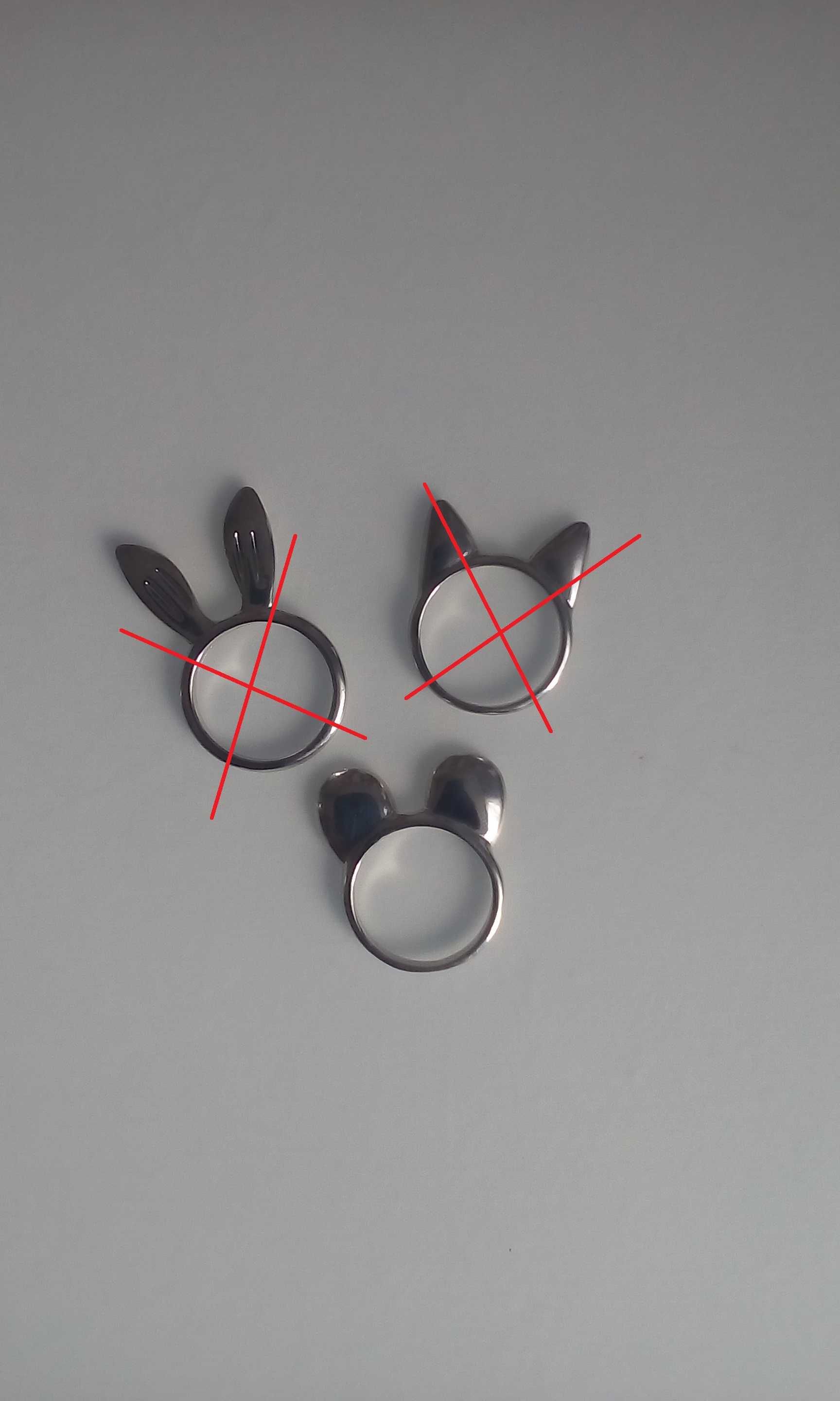 Pierścionek z uszami myszy