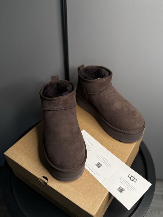 Уггі UGG Ultra Mini Brown Platform угги коричневые угг