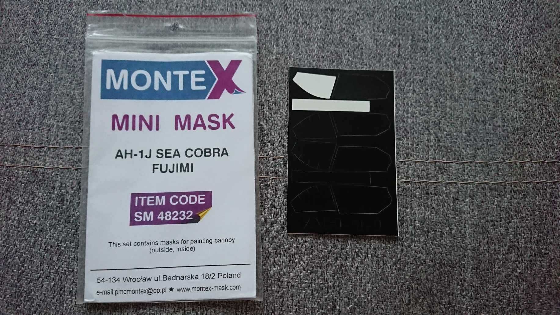 Maski do malowania 1:48 Montex AH-1J SeaCobra Fujimi