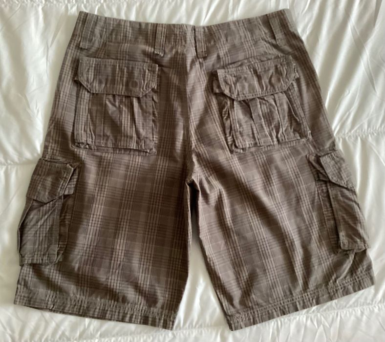 Calções Streetwear castanhos/xadrez da Stand Up