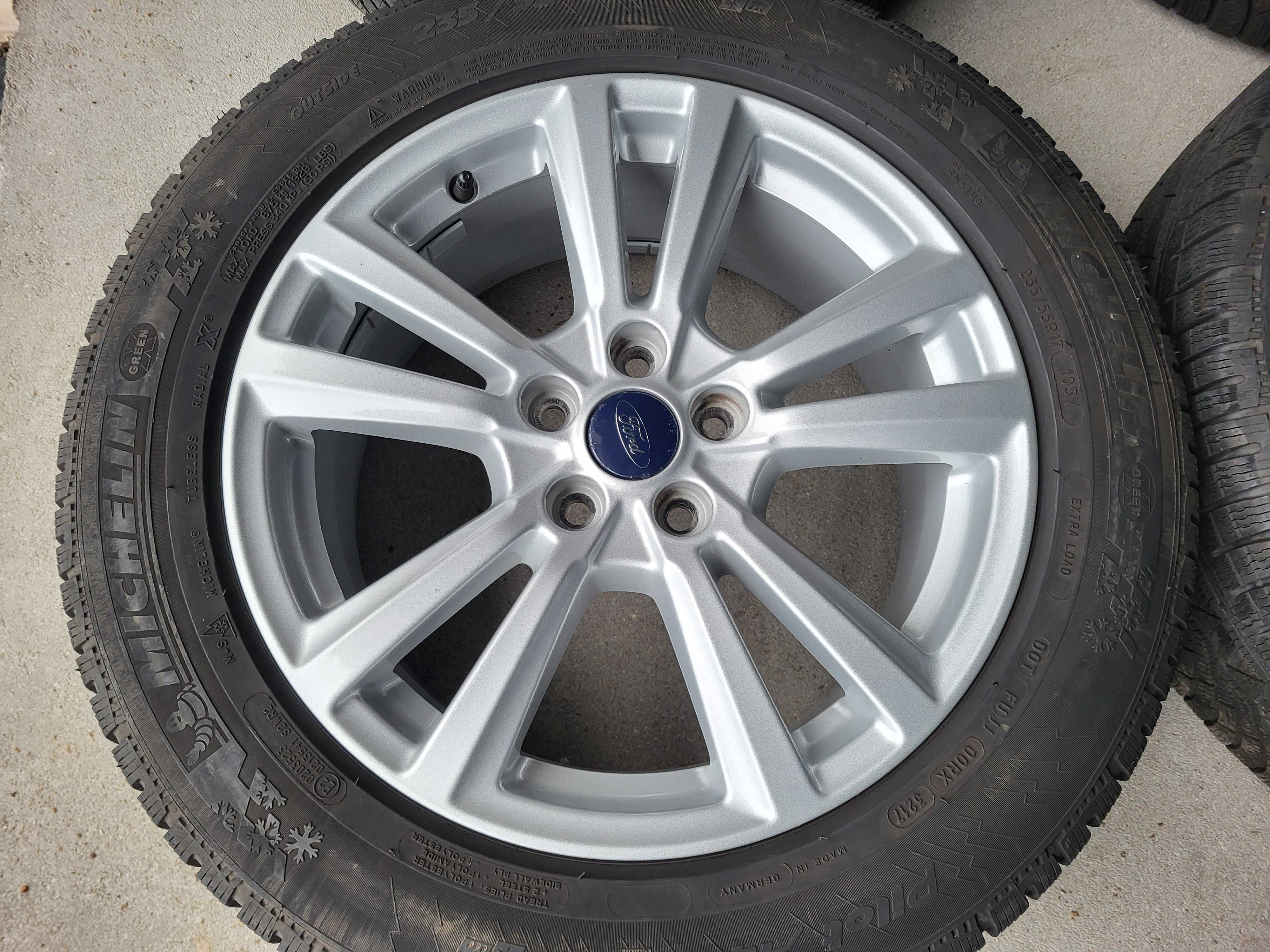 [k290] Koła zimowe 17 Cali 5x108 Michelin 235/55/17 FORD Kuga Smax