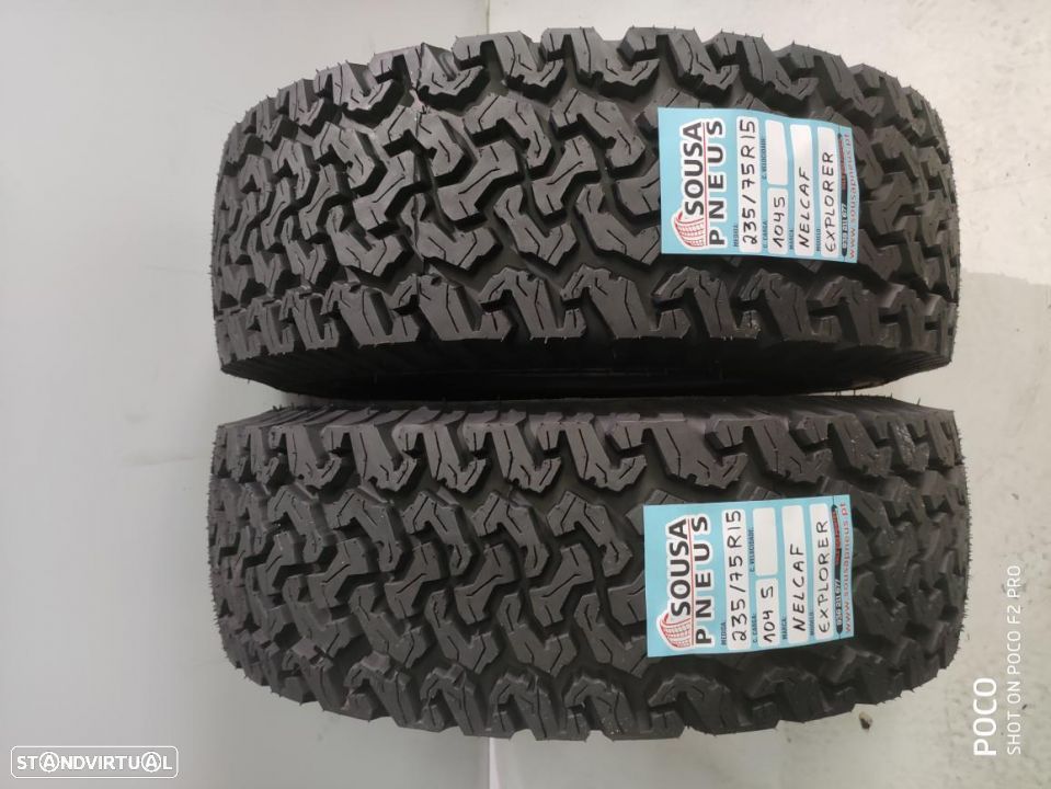 2 pneus novos 235-75r15 nelcaf - oferta dos portes