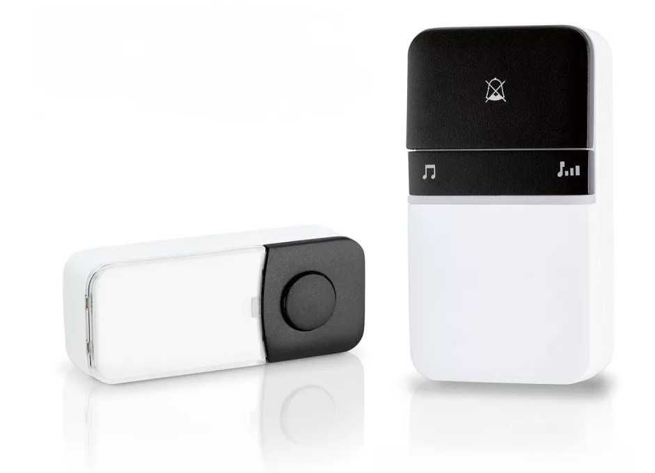 Campainha sem fios auto-alimentada, à prova d'água, Alcance até 300M