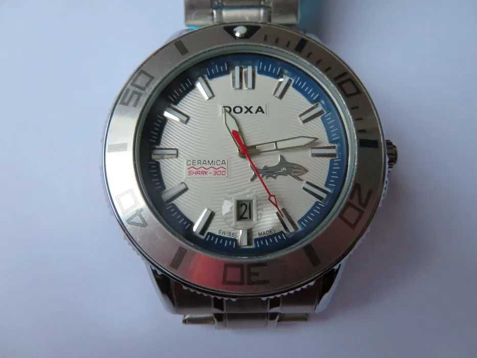 zegarek doxa shark 300 diver biała tarcza
