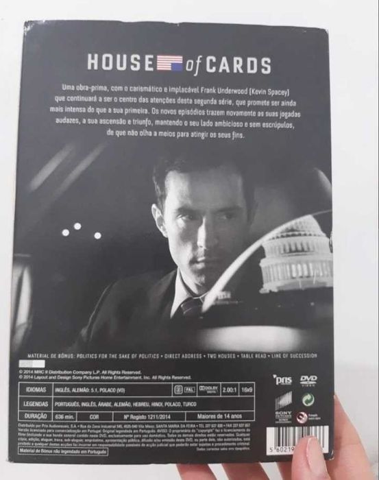 DVD House of Cards ( Segunda Temporada)