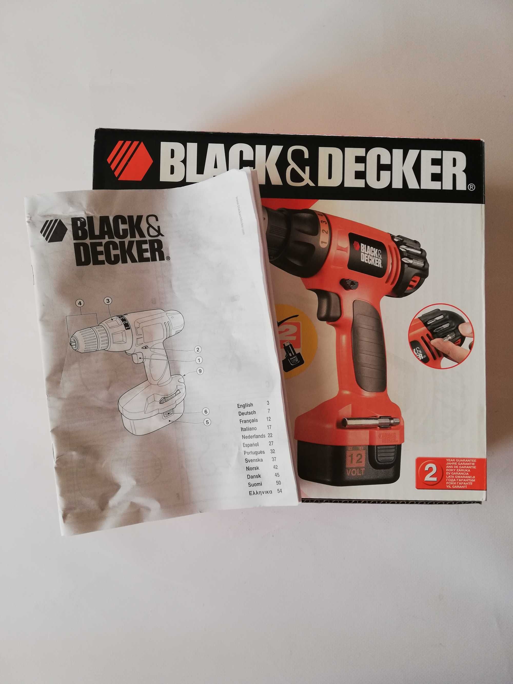 Pudełko po wkrętarce BLACK DECKER