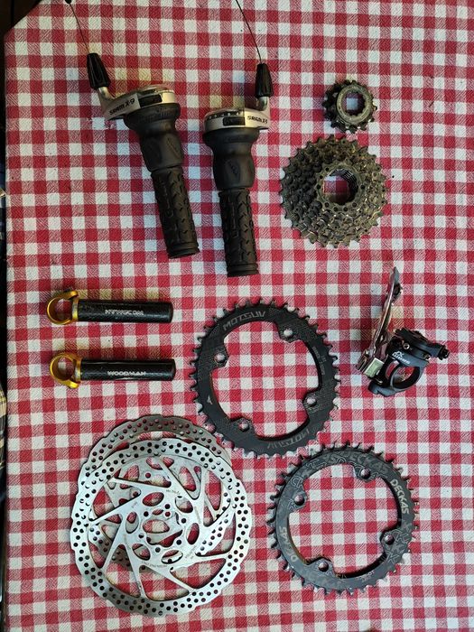 Велозапчасти шифтеры ротор переключатель рожки кассета