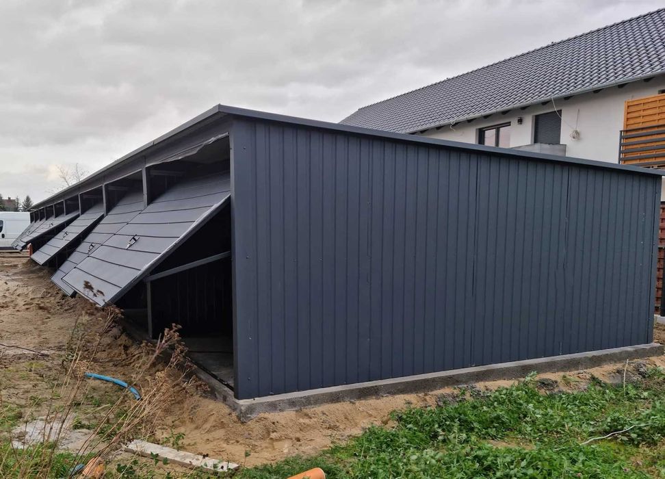 Garaż blaszany, garaż blaszak 3x5, kompleks garaży, parking - moduły