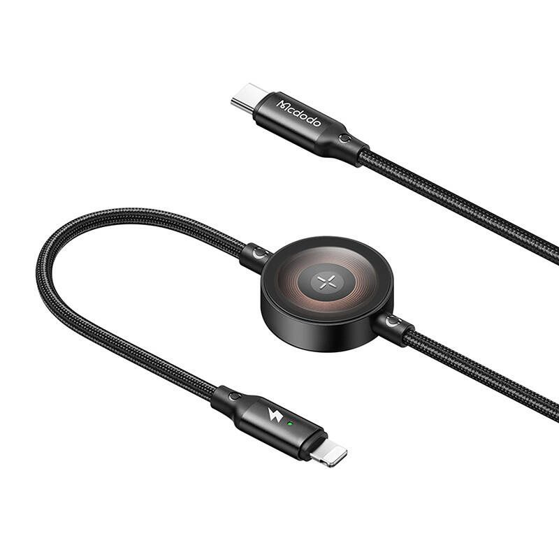 Kabel 2w1 Mcdodo CA-5680 USB-C do Lightning + ładowarka Apple Watch,