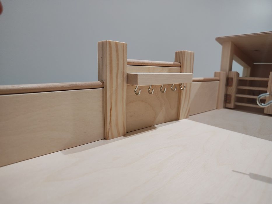 Stajnia dla koni schleich drewniana 8 boksów