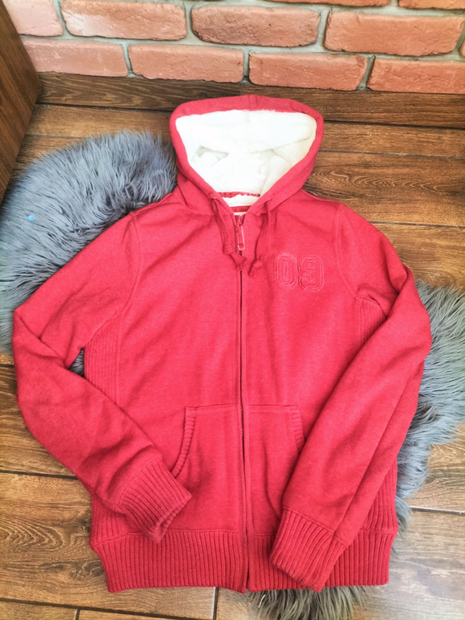 Milusia ciepła bluza z misiem w środku damska r.S/M