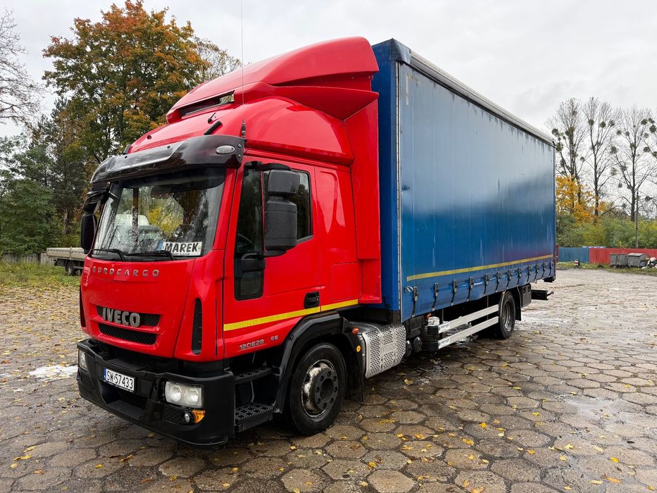 Iveco Eurocargo 12E280 Euro 6 firana  od przewoźnika, krajowy, niski przebieg, EURO 6