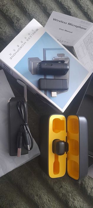 Мікрофони гарнітура для блогерів typeC (петличні з боксом)