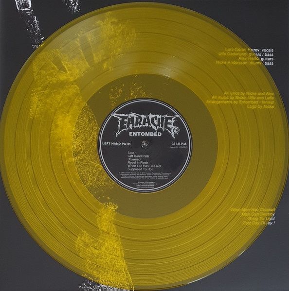 Entombed "Left Hand Path" vinil LP edição limitada