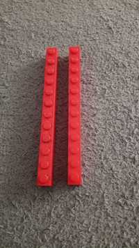 LEGO klocek klocki 2 szt 2szt czerwony