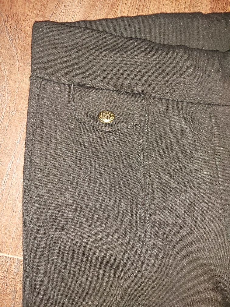 Legginsy ZARA S czarne spodnie obcisłe