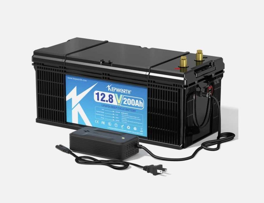 Аккумулятор LiFePO4 KEPWORTH 12V, 200Ah с защитой BMS и зарядкой
