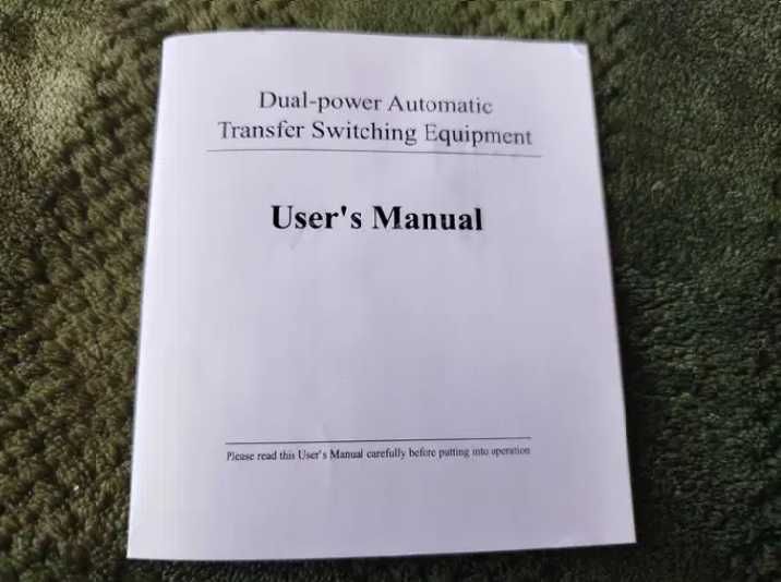 Автомат ввода резерва (АВР). TOMZN TOQ5-125/2, двухполюсный