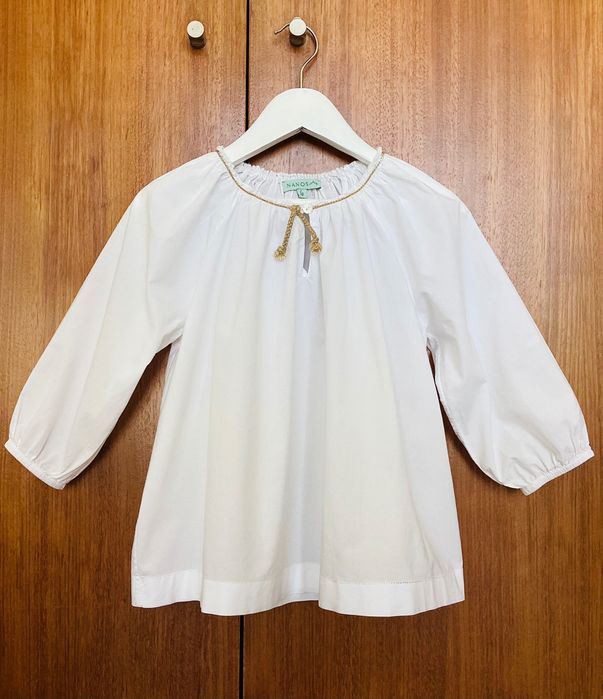 Camisa branca 5-6 anos da  Nanos