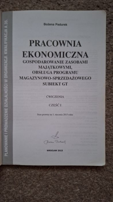 Książka Pracownia Ekonomiczna