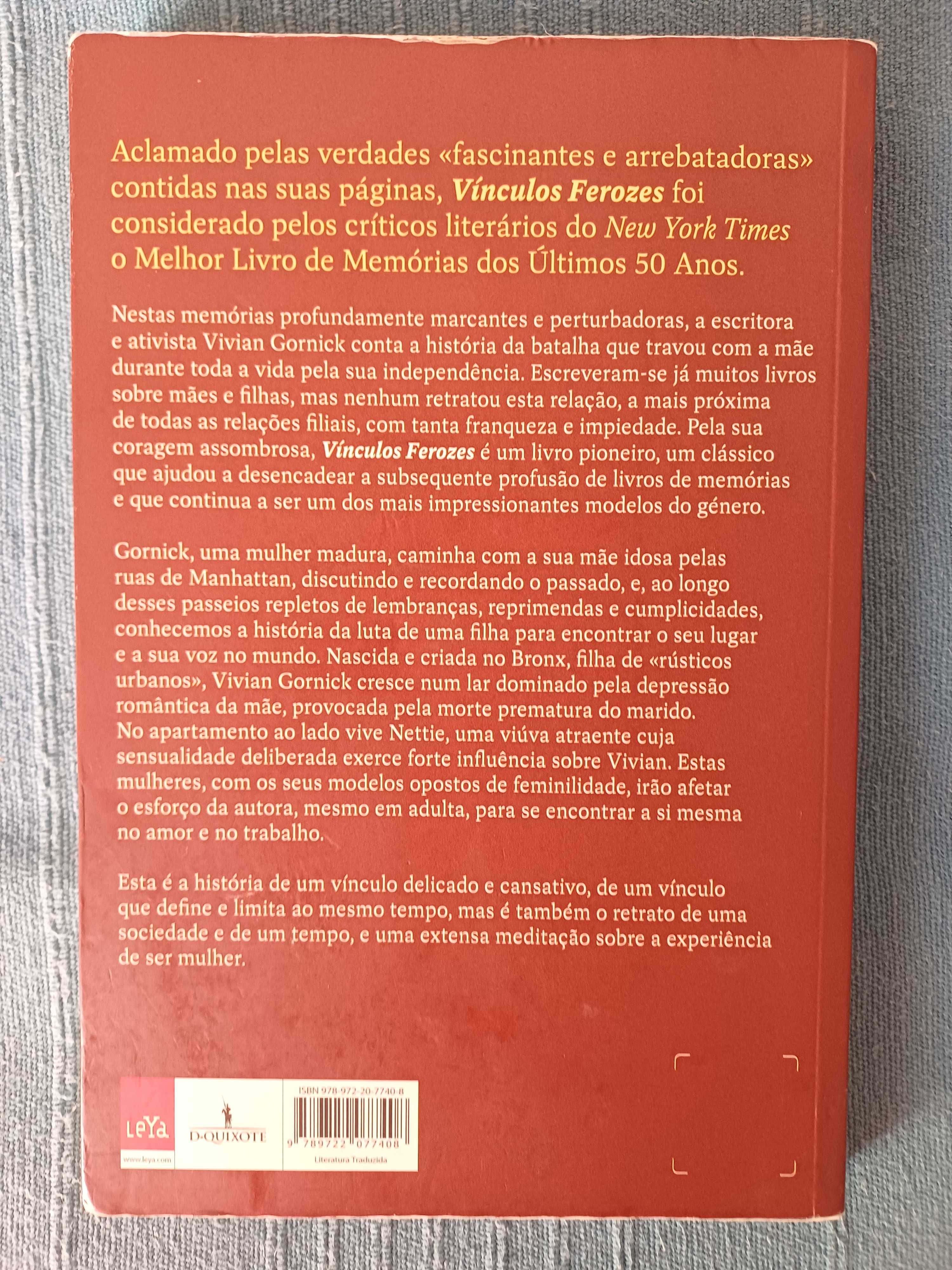Vínculos Ferozes de Vivian Gornick (portes incluídos)