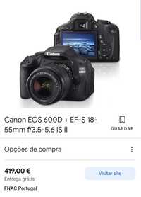Canon EOS 600D com objetiva