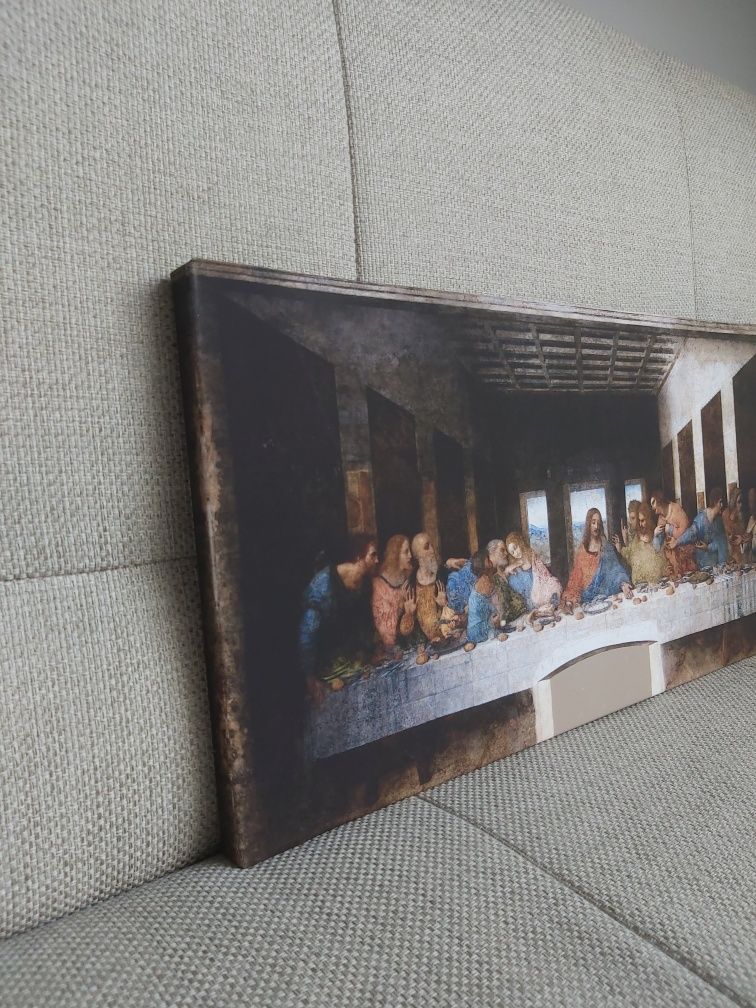 Obraz na płótnie Ostatnia wieczerza Leonardo da Vinci 60x30cm