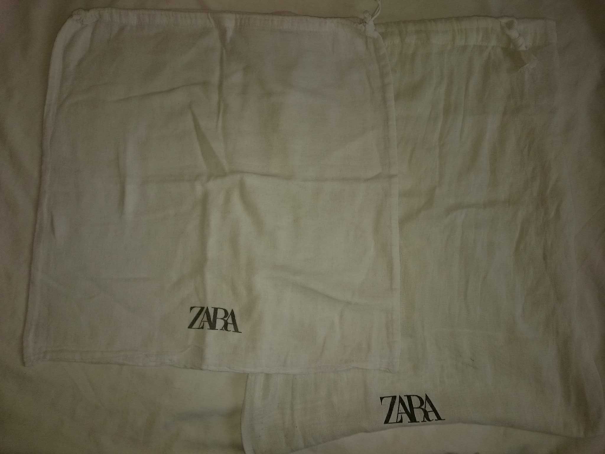 Хлопковые мешочки Zara для хранения вещей одним лотом.