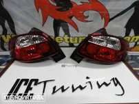 Farois / Farolins Peugeot 206 fundo vermelho cristal C/2 anos de garantia