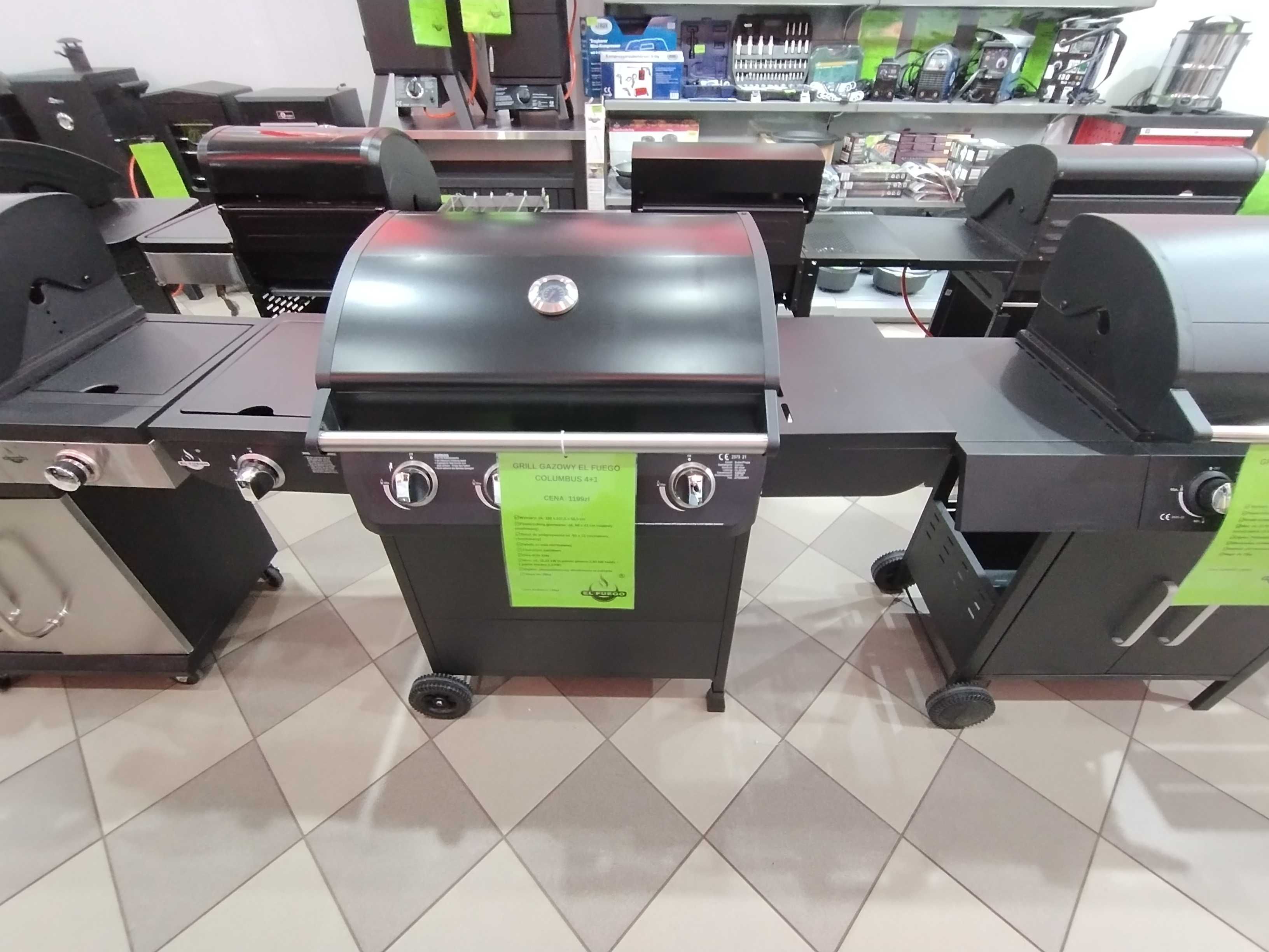 Grill Gazowy EL FUEGO COLUMBUS 4+1 15.22kW powystawowy "BDB" OKAZJA!