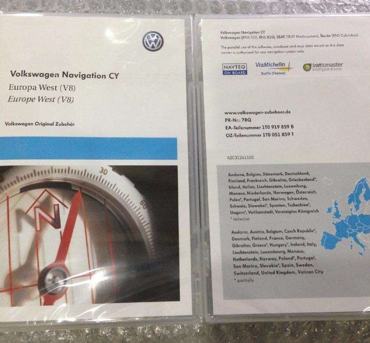 DVD / CD VW - Atualização GPS / Navegação