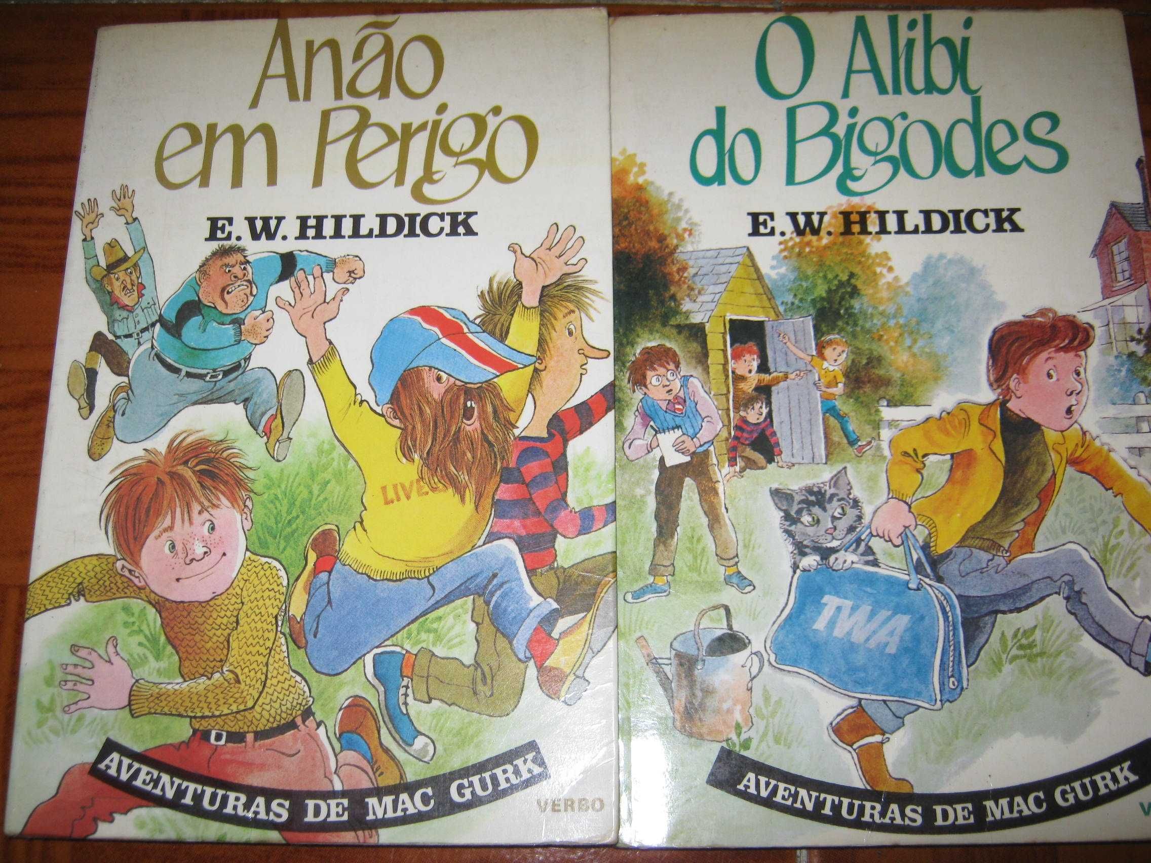 2 Livros Aventuras de Mac Gurk - O Alibi do Bigodes/Anão Em Perigo