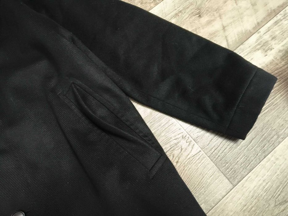 HUGO BOSS кашемірове пальто утепленне чорне ХЛ