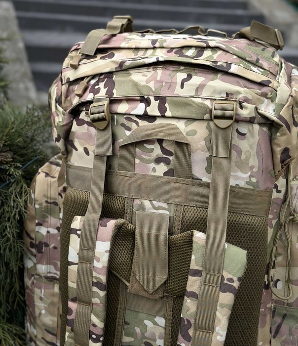 Тактичний військовий великий Рюкзак-Баул на120л з алюмінієвим каркасом