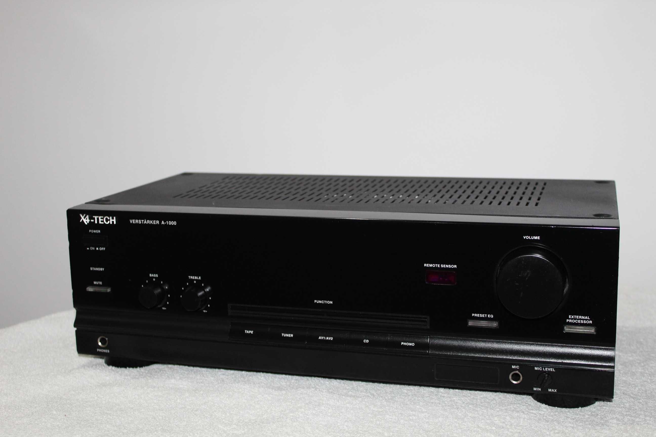 X4-TECH A-1000 Wzmacniacz stereo hi-fi Wysyłka