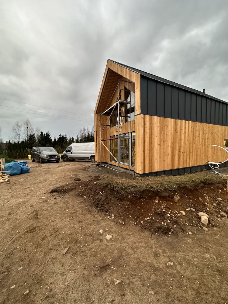 Nowoczesna Stodola / 105m2 (70m2 zabudowy na zgloszenie) Dom drewniany