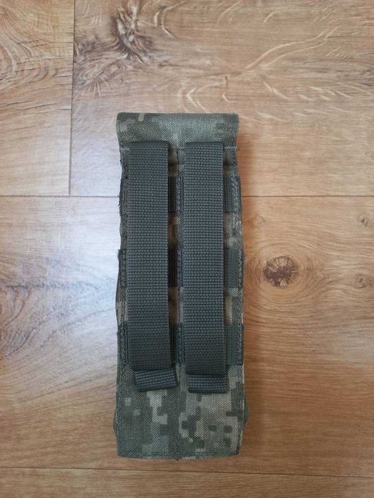 Подсумок тактический закрытый двойной на АК магазин пиксель