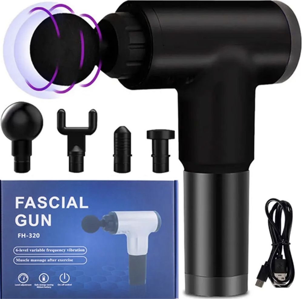 Ударный массажер Fascial Gun пистолет ,  масажер для тела, для тіла