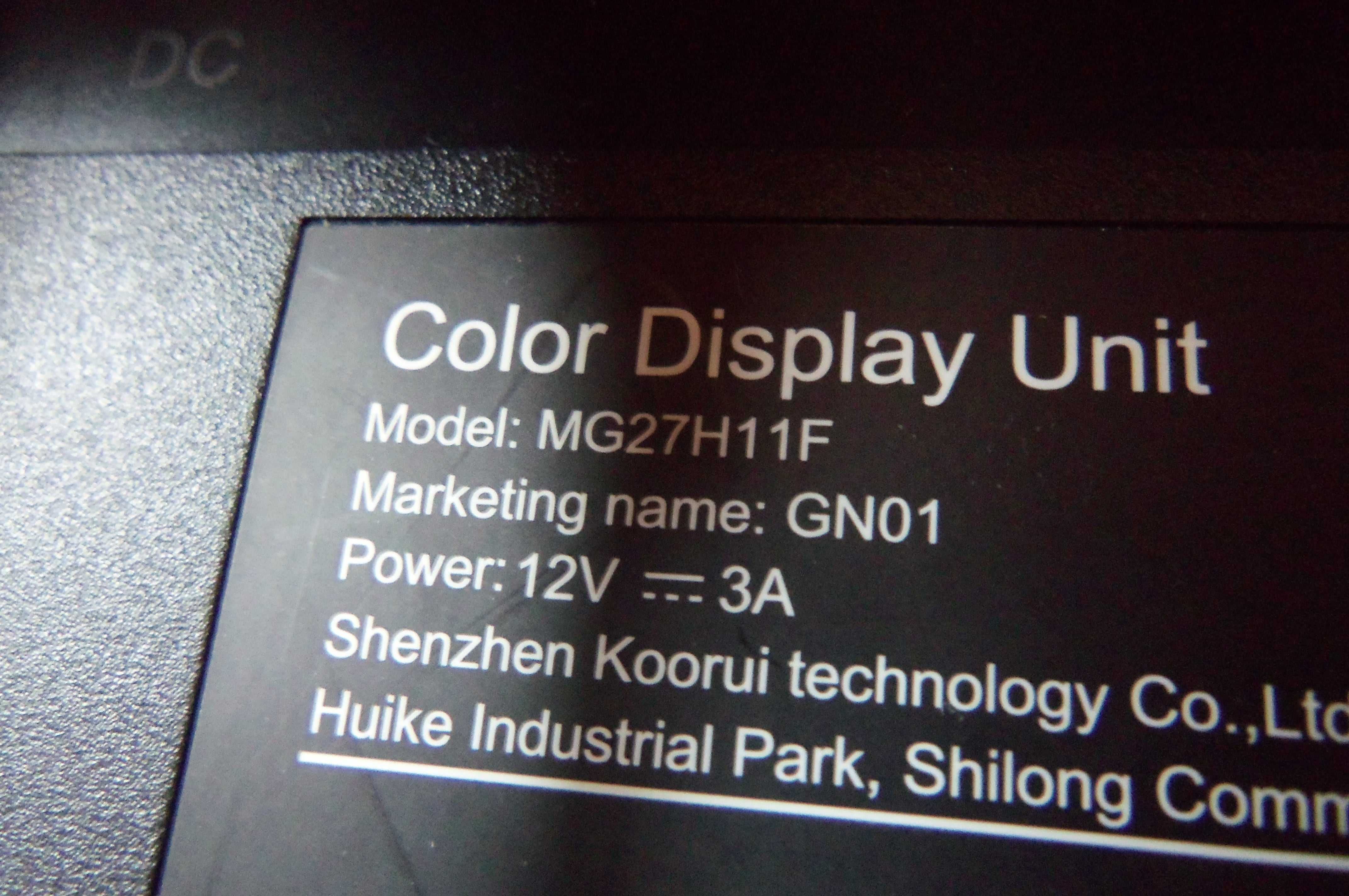 Monitor dla graczy 27 cali led Koorui MG27H11F, 2hdmi, DP,stan idealny