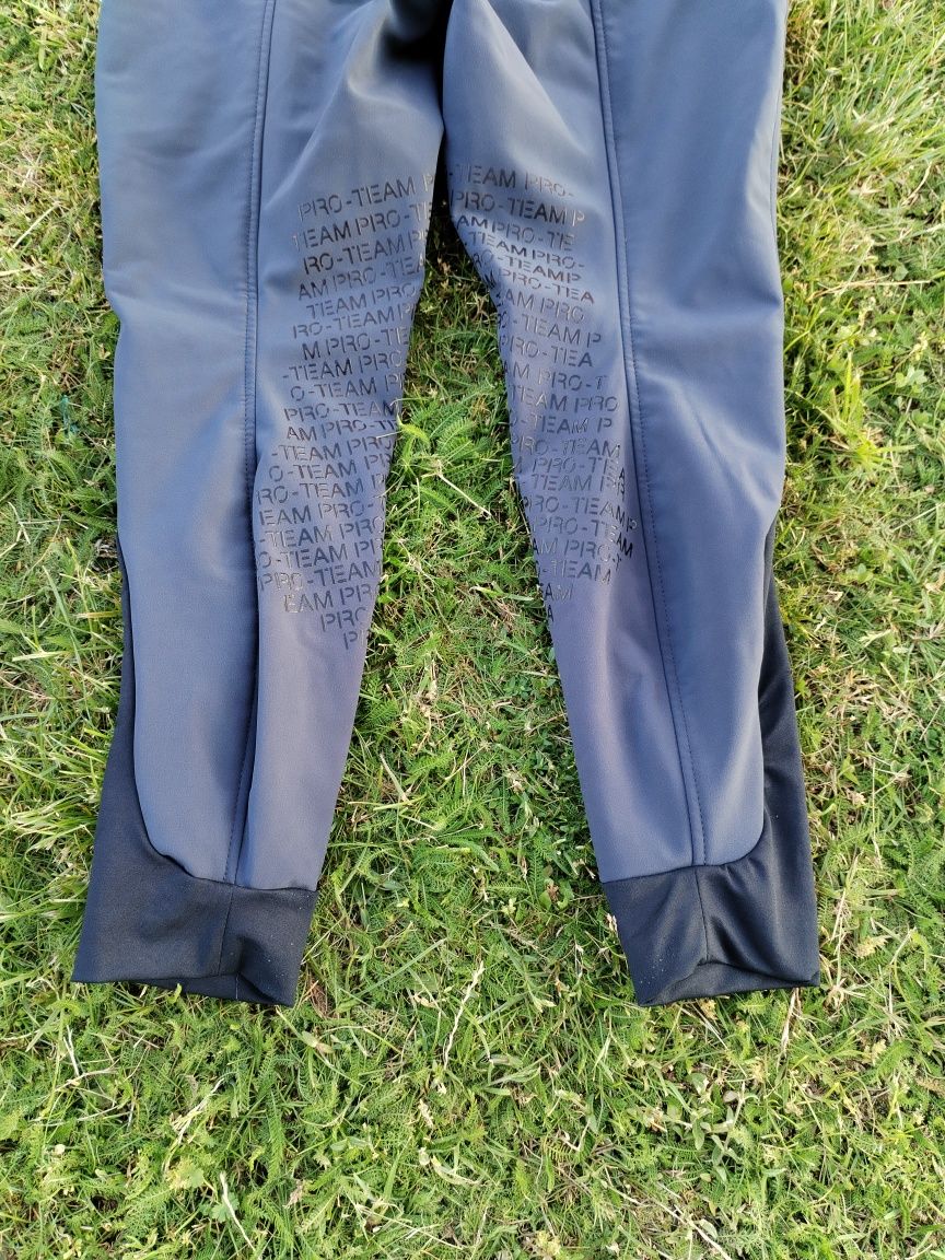 Bryczesy zimowe softshell, ocieplane, pełny sylikonowy Lej, romaie 44